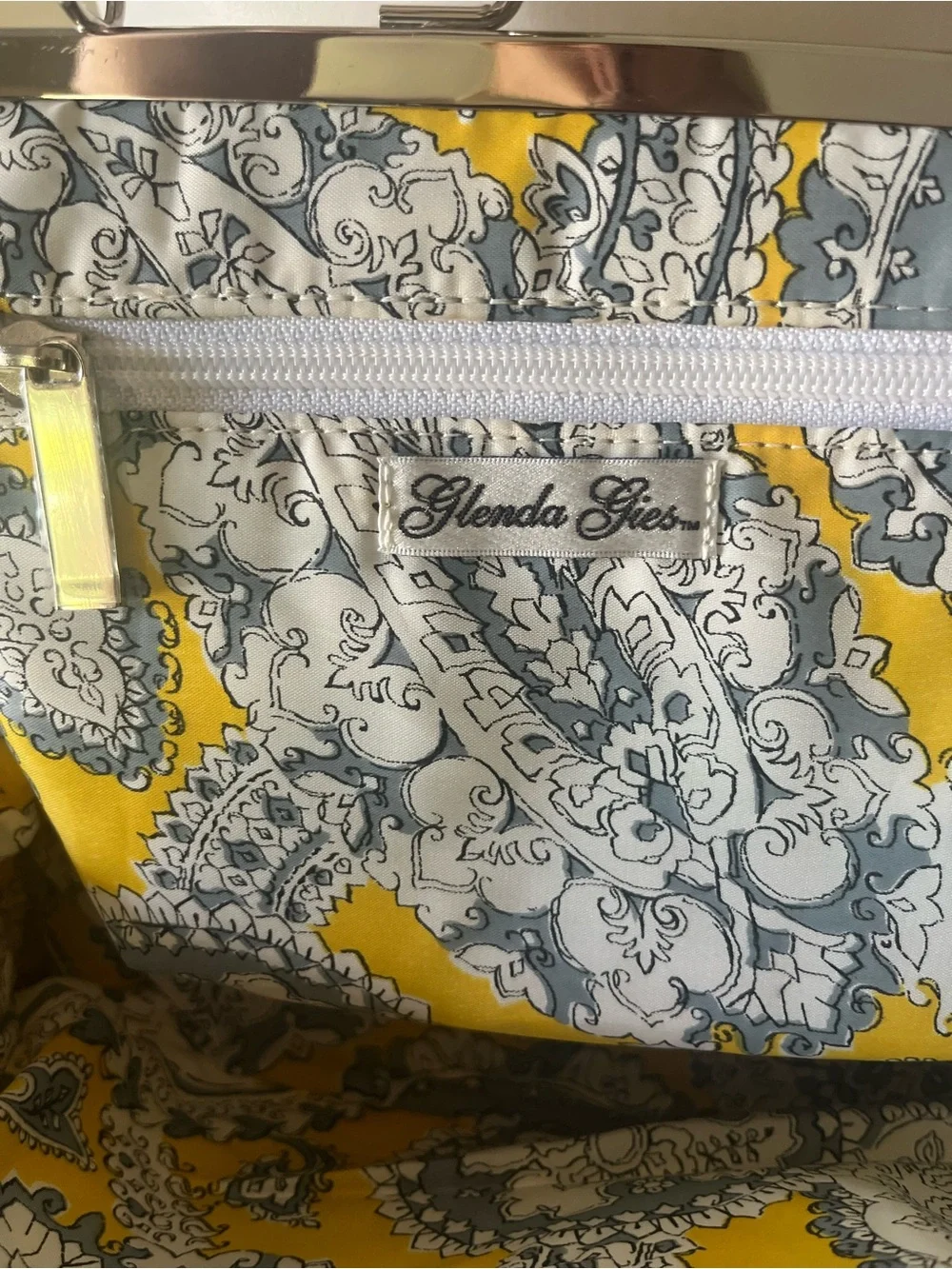 VNTG Y2K Glenda Gies “Jackie” Plaid Yellow Women's Handbag